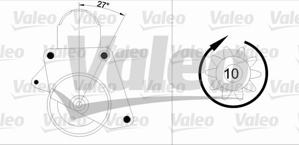 Valeo 455552 - Starter autospares.lv