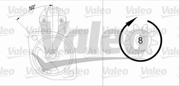 Valeo 455557 - Starter autospares.lv