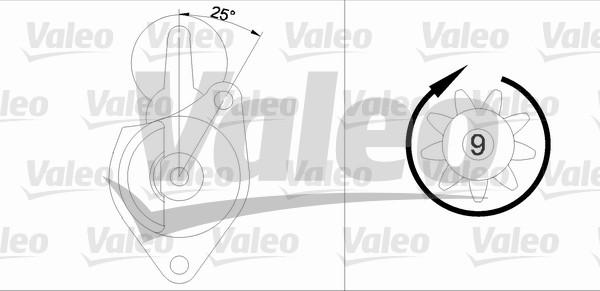 Valeo 455564 - Starter autospares.lv