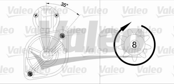 Valeo 455561 - Starter autospares.lv