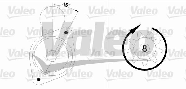 Valeo 455568 - Starter autospares.lv