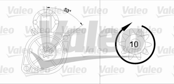 Valeo 455563 - Starter autospares.lv