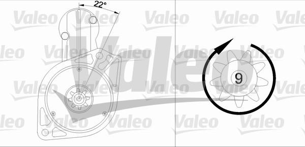 Valeo 455567 - Starter autospares.lv