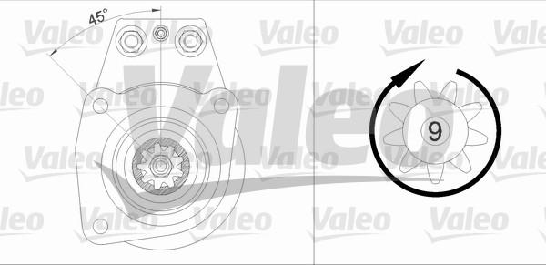 Valeo 455505 - Starter autospares.lv