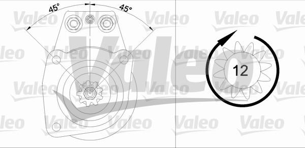 Valeo 455502 - Starter autospares.lv