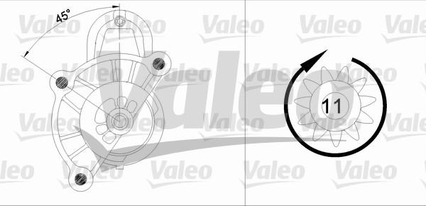 Valeo 455513 - Starter autospares.lv