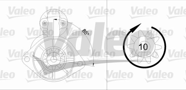 Valeo 455584 - Starter autospares.lv
