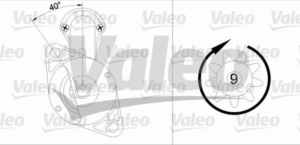 Valeo 455585 - Starter autospares.lv