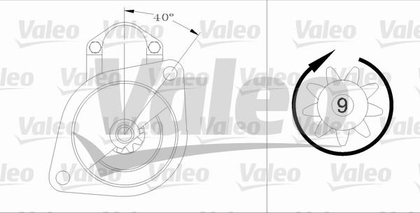 Valeo 455581 - Starter autospares.lv