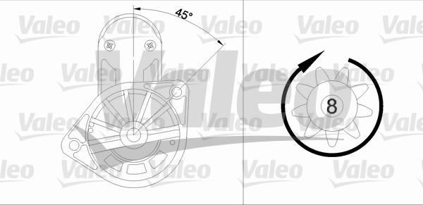 Valeo 455583 - Starter autospares.lv