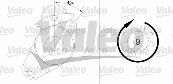 Valeo 455576 - Starter autospares.lv