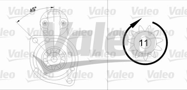 Valeo 455572 - Starter autospares.lv