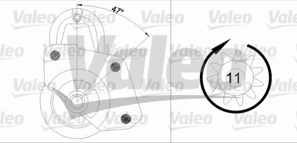 Valeo 455698 - Starter autospares.lv