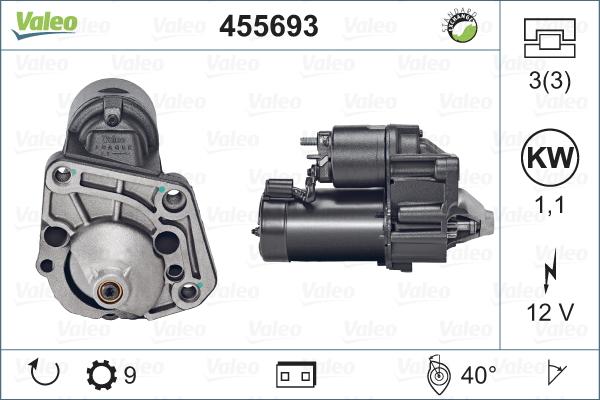 Valeo 455693 - Starter autospares.lv