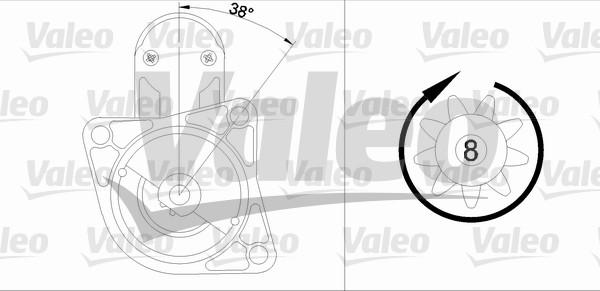 Valeo 455665 - Starter autospares.lv