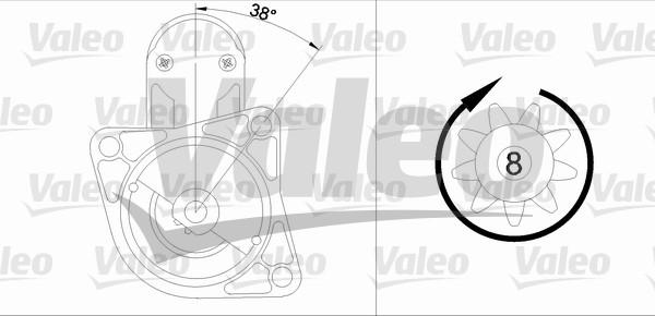 Valeo 455609 - Starter autospares.lv