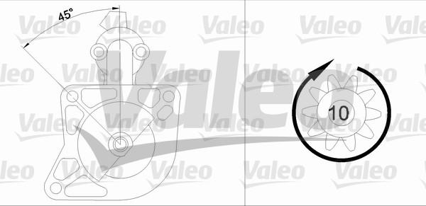 Valeo 455605 - Starter autospares.lv