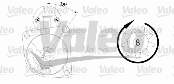 CITROËN 455606 - Starter autospares.lv