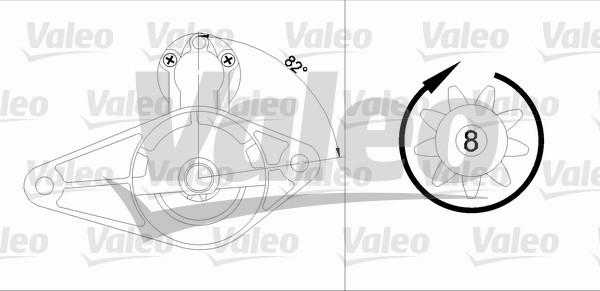 Valeo 455600 - Starter autospares.lv