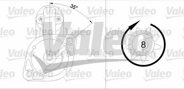 Valeo 455607 - Starter autospares.lv