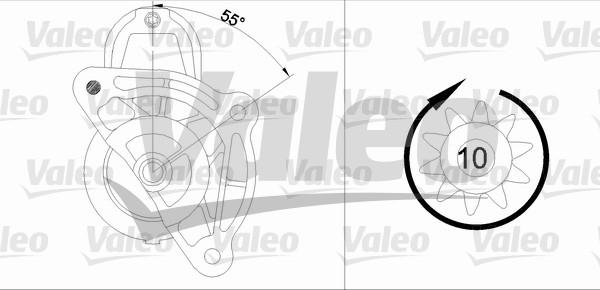 Valeo 455687 - Starter autospares.lv