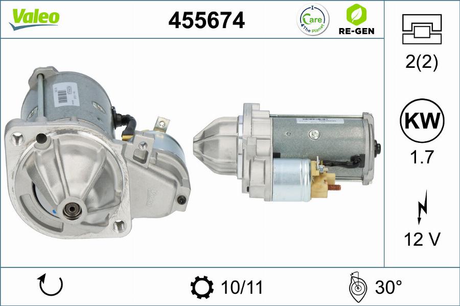 Valeo 455674 - Starter autospares.lv