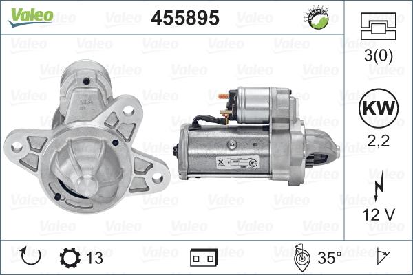 Valeo 455895 - Starter autospares.lv