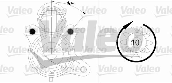 Valeo 455893 - Starter autospares.lv