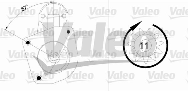 Valeo 455872 - Starter autospares.lv