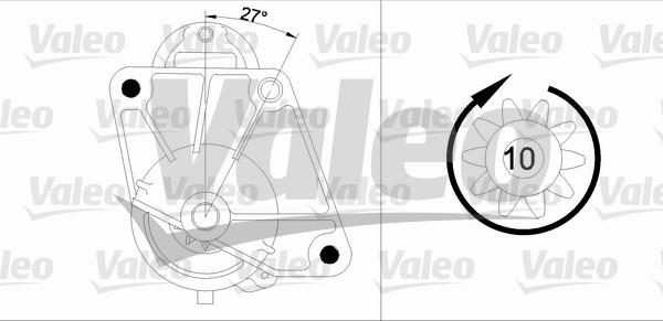 Valeo 455741 - Starter autospares.lv