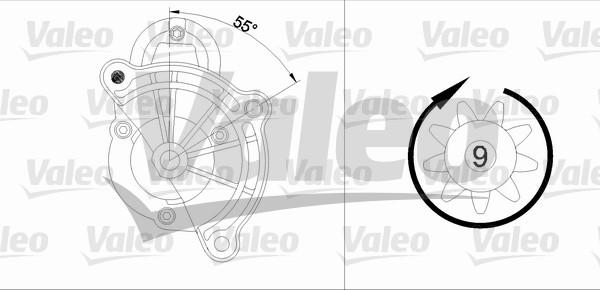 Valeo 455748 - Starter autospares.lv