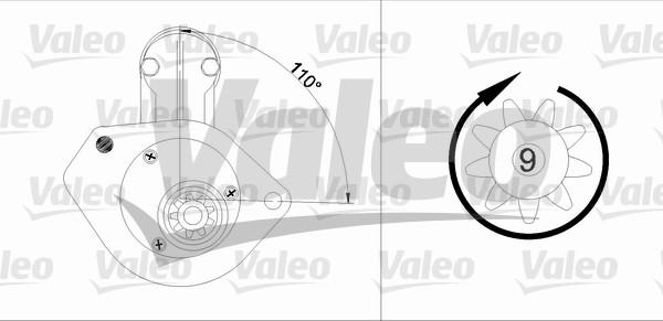 Valeo 455743 - Starter autospares.lv