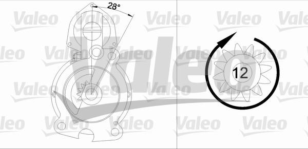 Valeo 455742 - Starter autospares.lv