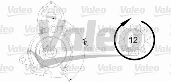 Valeo 455703 - Starter autospares.lv