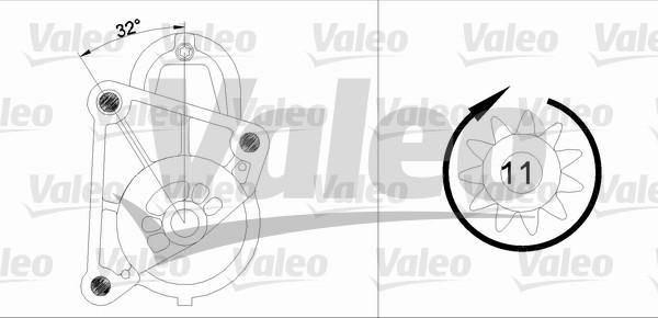 Valeo 455719 - Starter autospares.lv