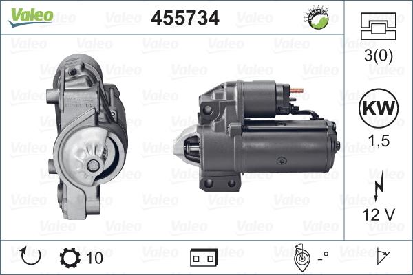 Valeo 455734 - Starter autospares.lv