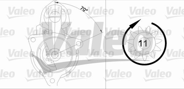 Valeo 455733 - Starter autospares.lv