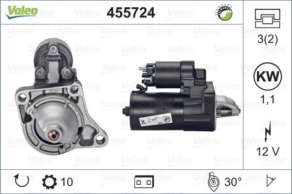 Valeo 455724 - Starter autospares.lv