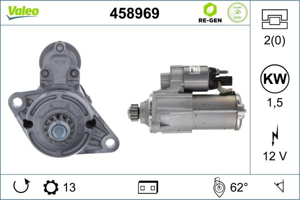 Valeo 458969 - Starter autospares.lv