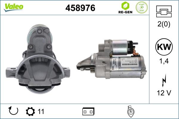 Valeo 458976 - Starter autospares.lv