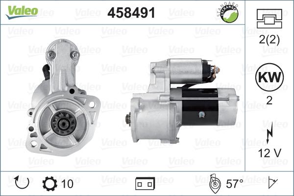 Valeo 458491 - Starter autospares.lv