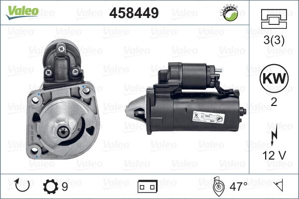 Valeo 458449 - Starter autospares.lv