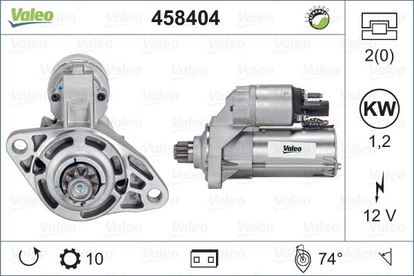 Valeo 458 404 - Starter autospares.lv