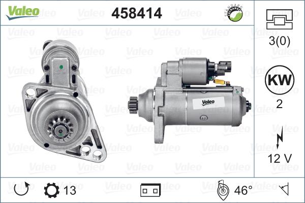 Valeo 458414 - Starter autospares.lv