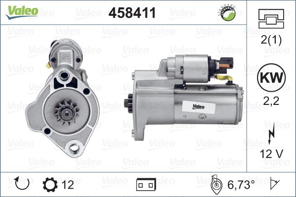 Valeo 458411 - Starter autospares.lv