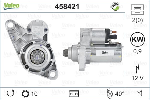 Valeo 458421 - Starter autospares.lv