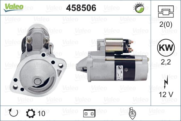 Valeo 458506 - Starter autospares.lv