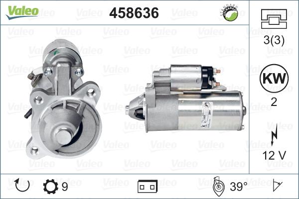 Valeo 458636 - Starter autospares.lv