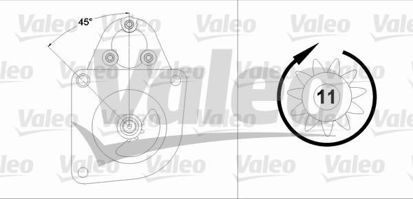 Valeo 458193 - Starter autospares.lv