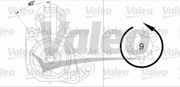 Valeo 458160 - Starter autospares.lv